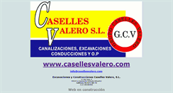 Desktop Screenshot of casellesvalero.com